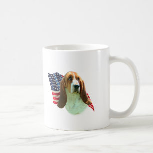 Basset Hound Flag Coffee Mug