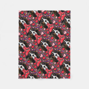 Basset Hound Fleece Blanket