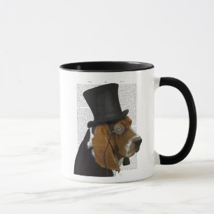 Basset Hound, Formal Hound and Hat Mug