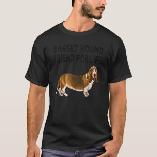 Basset Hound Friend For Life Dog Friendship T-Shirt