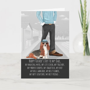 Basset Hound from the Dog Father's Day Card