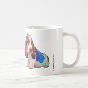 Basset Hound full of colors Mug