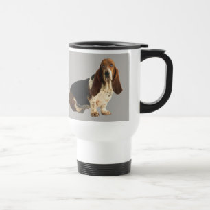 Basset Hound Fun Loving Travel Mug
