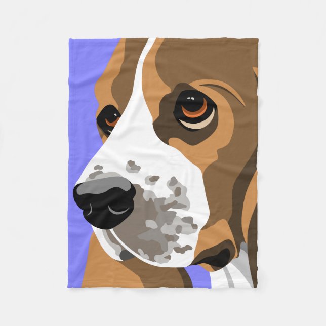 Basset Hound Gifts Fleece Blanket (Front)