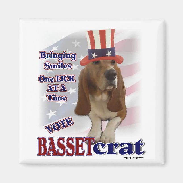 Basset Hound Gifts Magnet (Front)