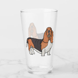 Basset Hound Glass