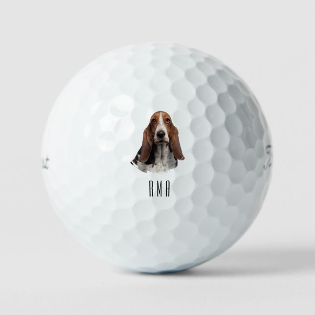 Basset Hound Golf Balls (Front)