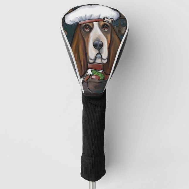 BASSET HOUND GOLF HEAD COVER (Front)