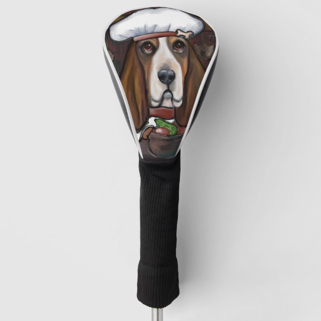 BASSET HOUND GOLF HEAD COVER (Front)