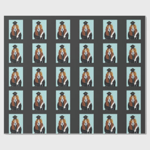 Basset Hound Graduate Wrapping Paper