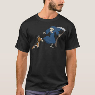 Basset Hound Grim Reaper Halloween Dog Shirt