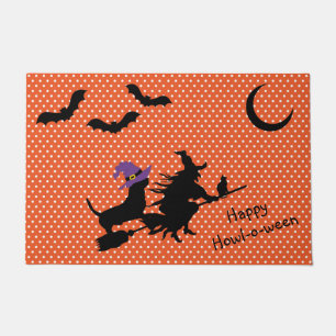 Basset Hound Halloween Doormat