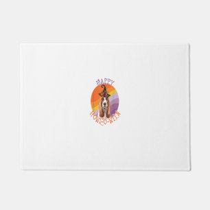 Basset Hound Happy Howl-O-Ween - Funny Halloween D Doormat