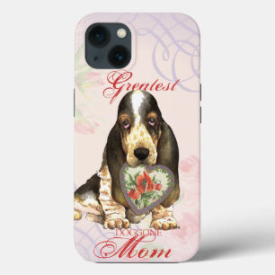 Basset Hound Heart Mum iPhone 13 Case