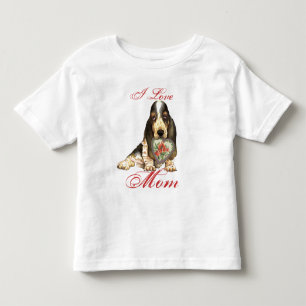 Basset Hound Heart Mum Toddler T-Shirt