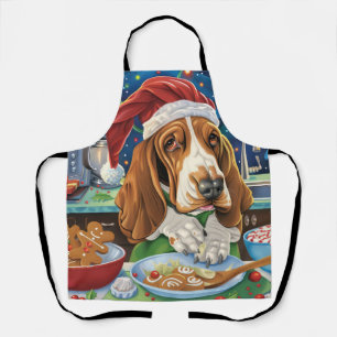 Basset Hound Holiday Baking: Festive Christmas Apron