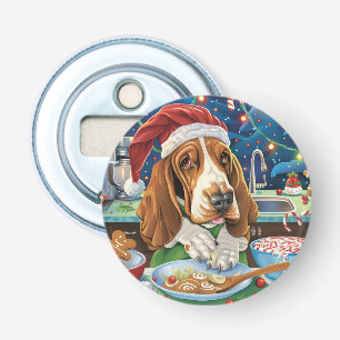 Basset Hound Holiday Baking: Festive Christmas Bottle Opener