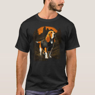 Basset Hound Hunter on Basset Hound Game Hunting T-Shirt