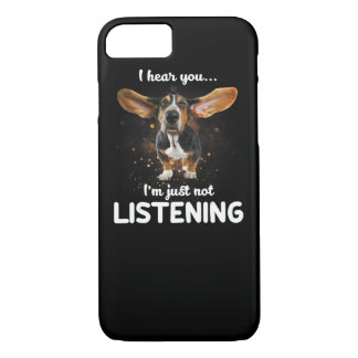 basset hound i hear you not listening iPhone 8/7 case