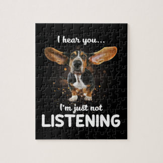 basset hound i hear you not listening jigsaw puzzle