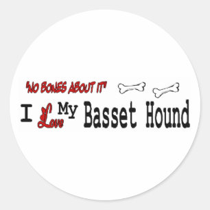 Basset Hound (I Love) Sticker