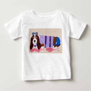  Basset Hound in Flippers T-Shirt