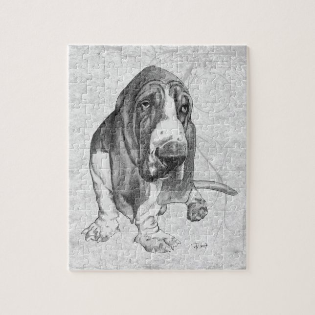 Basset Hound Jigsaw Puzzle (Vertical)