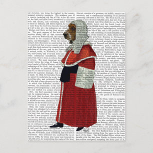 Basset Hound Judge Full Postcard