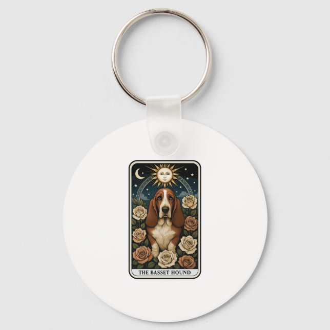 Basset Hound Key Ring (Front)