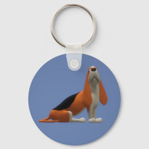 Basset Hound Keychain