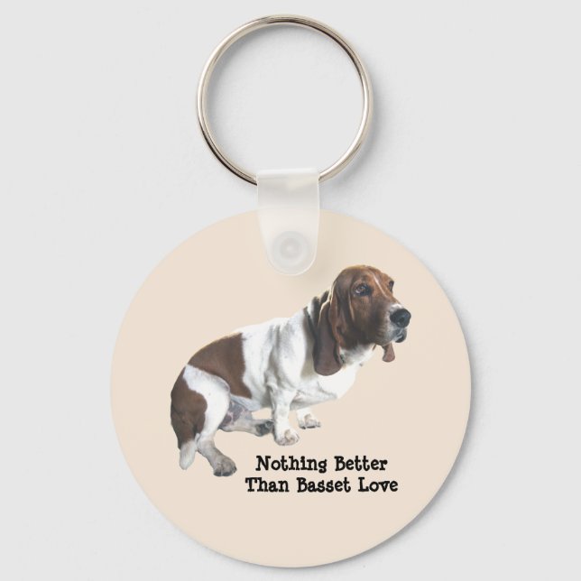 Basset Hound Keychain (Front)
