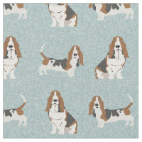 Basset Hound light blue