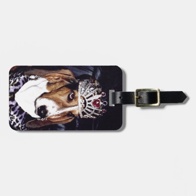 Basset Hound Luggage Tag (Front Horizontal)
