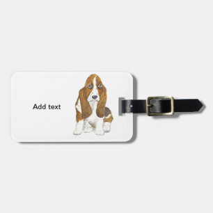 Basset Hound Luggage Tag