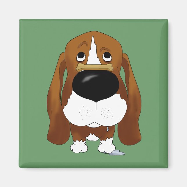Basset Hound Magnet (Front)