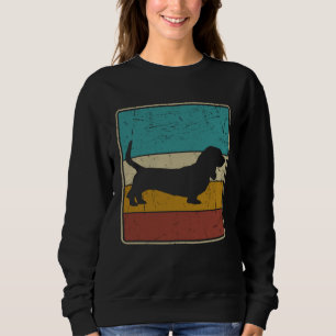 Basset Hound   Men Women Basset Hound Vintage Dog Sweatshirt