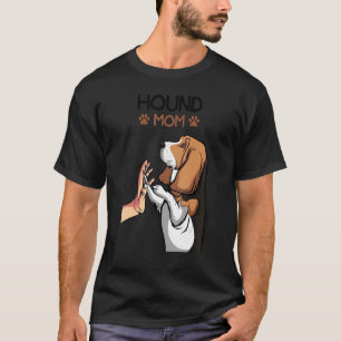 Basset Hound Mom Dog Mama Women Girl T-Shirt