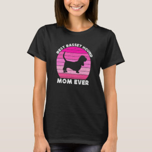 Basset Hound Mom For Women Basset Hound Mom Dog T-Shirt