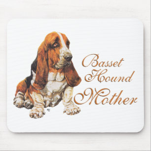 Basset Hound Mother's Day Mouse Mat