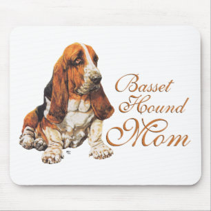 Basset Hound Mother's Day Mouse Mat