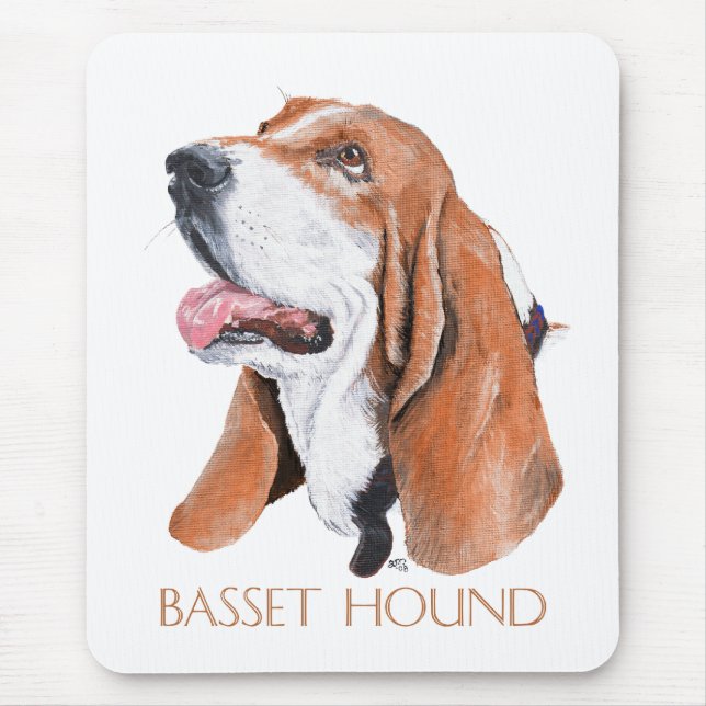 Basset Hound Mouse Mat (Front)