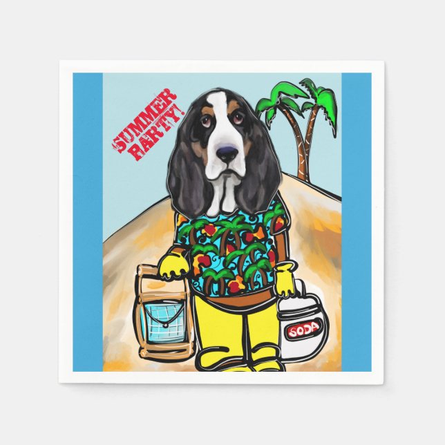 BASSET HOUND      NAPKIN (Front)