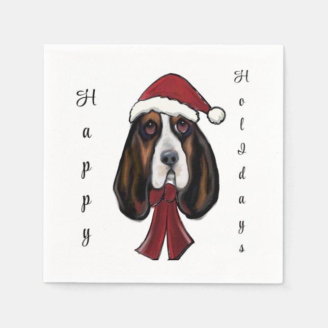 Basset Hound     Napkin (Front)