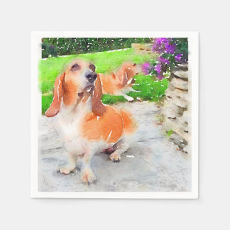 Basset hound Napkins