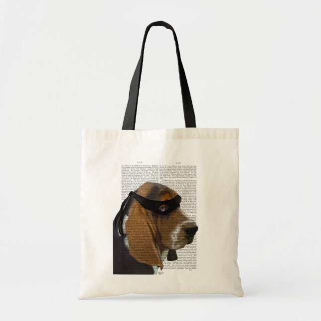 Basset Hound Ninja Tote Bag (Front)