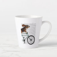 Basset Hound on Bicycle