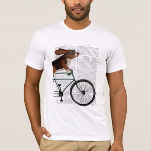 Basset Hound on Bicycle T-Shirt