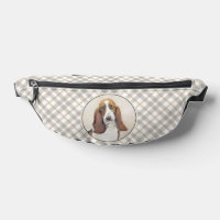 Basset Hound Painting Tri Tri-colour Cute Dog Art