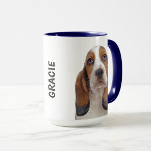 Basset Hound Personalised  Mug