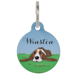 Basset Hound Pet Tag